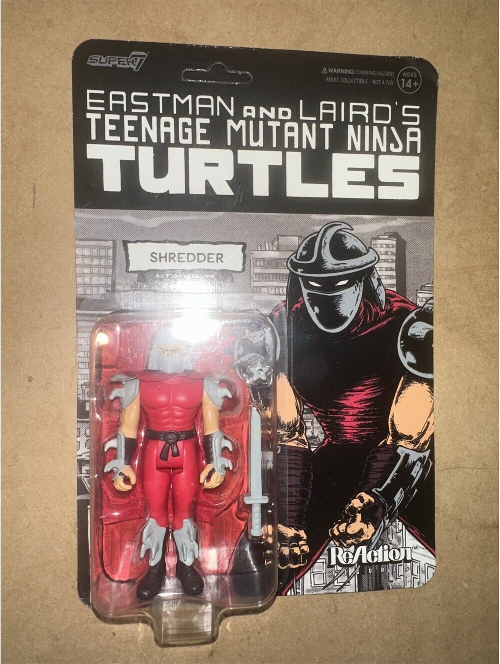 Shredder Super7 Comic Color TMNT Teenage Mutant Ninja Reaction Figure
